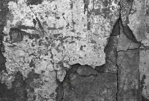 Old decayed concrete wallpaper covering