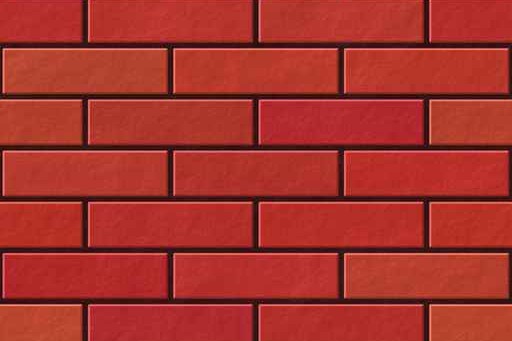 Bright Red Drawn Brick effect Wallpaper Feature Wall