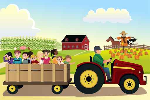 Kids Farm Visit Wallpaper