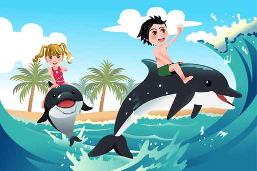 Dolphin Kids Wallpaper