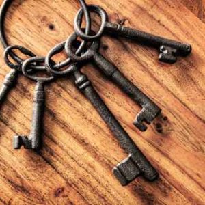 vintage old keys wallpaper mural