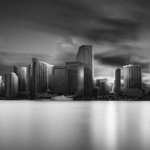 Miami Skyline 1x Collection - Pictowall Custom Wallpaper