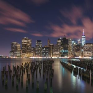 New York City at Night 1x Collection - Pictowall Custom Wallpaper