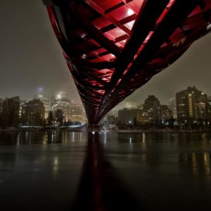 Calgary Peace Bridge 1x Collection - Pictowall Custom Wallpaper