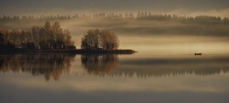 Early Autumn Morning 1x Collection - Pictowall Custom Wallpaper