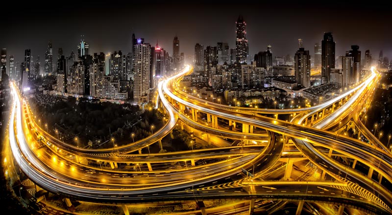 Shanghai at Night 1x Collection - Pictowall Custom Wallpaper