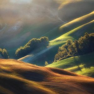 Tuscany Sunrise 1x Collection - Pictowall Custom Wallpaper