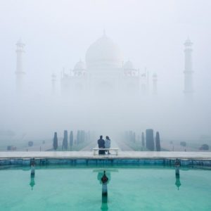 Misty Taj Mahal 1x Collection - Pictowall Custom Wallpaper