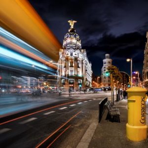 Madrid City Lights III 1x Collection - Pictowall Custom Wallpaper