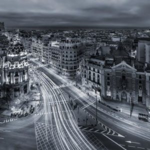 Madrid City Lights 1x Collection - Pictowall Custom Wallpaper