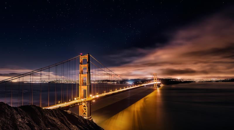 Golden Gate to Stars 1x Collection - Pictowall Custom Wallpaper