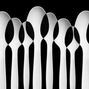 Spoons Abstract:  Forest 1x Collection - Pictowall Custom Wallpaper