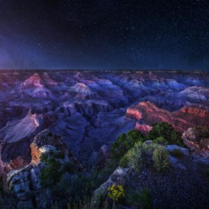 Grand Canyon Night 1x Collection - Pictowall Custom Wallpaper