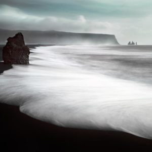 The Black Beach 1x Collection - Pictowall Custom Wallpaper