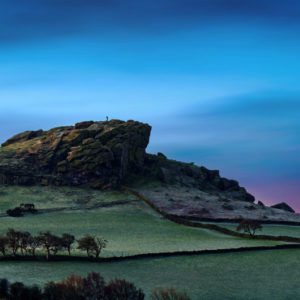 Arncliff Crag Dawn Wallpaper mural