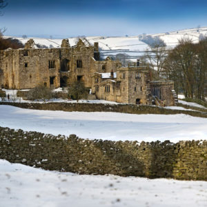 Barden Tower in snow Wallpaper mural