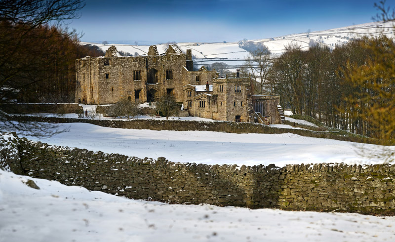 Barden Tower in snow Wallpaper mural