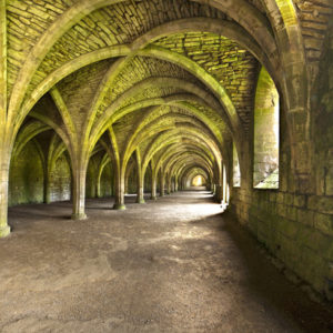 Fountains Abbey Undercroft Wallpaper mural