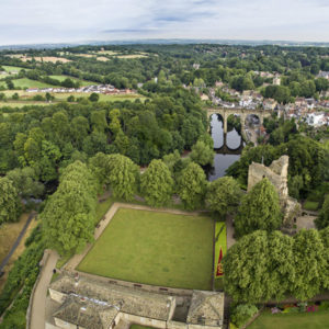 Knarsbrough Castle and River Nidd Wallpaper mural