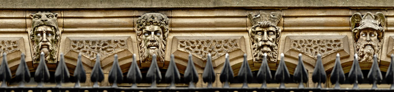 Leeds Town Hall faces Wallpaper mural