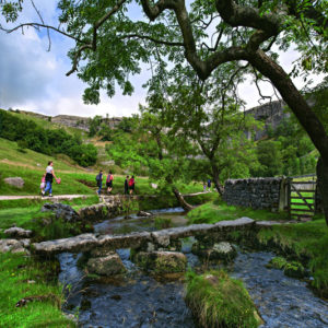 Malham cove stream Wallpaper mural