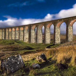 Ribblehead Viaduct Moonlight Wallpaper mural