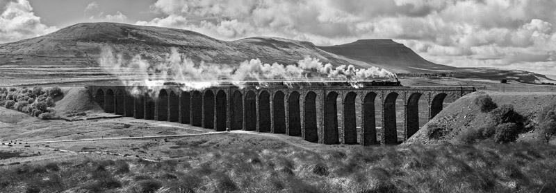 Ribblehead & Waverley B&W Wallpaper mural