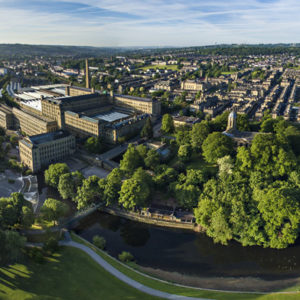 Saltaire Aerial Wallpaper mural