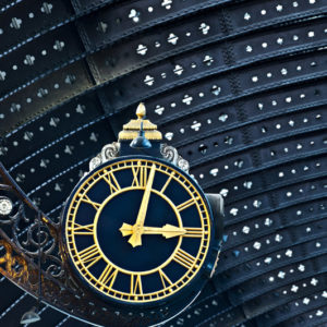 York Railway Clock Wallpaper mural