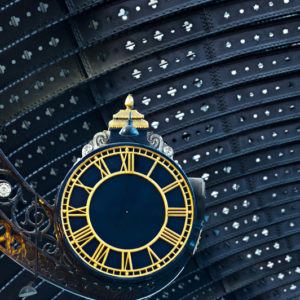 York Railway Clock no hands Wallpaper mural