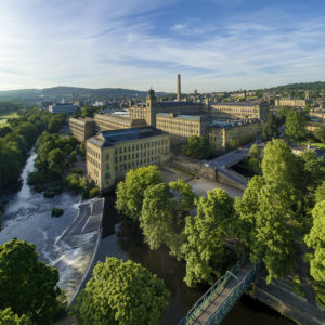 saltaire Aerial vert Wallpaper mural